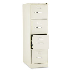 HON 310 Series Four-Drawer, Full-Suspension File, Letter, 26-1/2d, Putty HON314PL