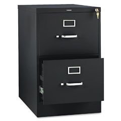 HON 310 Series Two-Drawer, Full-Suspension File, Legal, 26-1/2d, Black HON312CPP