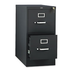 HON 310 Series Two-Drawer, Full-Suspension File, Letter, 26-1/2d, Black HON312PP