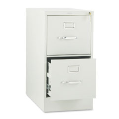 HON 310 Series Two-Drawer, Full-Suspension File, Letter, 26-1/2d, Light Gray HON312PQ