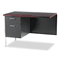 HON 34000 Series "L" Workstation Return, Left, 42 x 24 x 29-1/2, Mahogany/Charcoal HON34835LNS