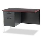 HON 34000 Series "L" Workstation Return, Left, 42 x 24 x 29-1/2, Mahogany/Charcoal HON34835LNS