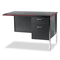 HON 34000 Series "L" Workstation Return, Right, 42 x 24 x 29-1/2, Mahogany/Charcoal HON34834RNS