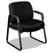 HON 3500 Series Guest Arm Chair, Black Frame/Black NT Tectonic Polyester HON3516NT10T