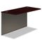 HON 38000 Series Bridge, 48w x 24d x 29-1/2h, Mahogany Top/Charcoal Base HON38210NS