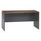 HON 38000 Series Desk Shell, 60w x 24d x 29-1/2h, Mahogany/Charcoal HON38922NS