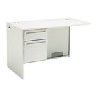 HON 38000 Series Flush Return, Left, 48w x 24d x 29-1/2h, Light Gray/Light Gray HON38216LQQ