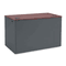 HON 38000 Series Flush Return, Right, 48w x 24d x 29-1/2h, Mahogany/Charcoal HON38215RNS
