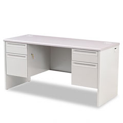 HON 38000 Series Kneespace Credenza, 60w x 24d x 29-1/2h, Gray Patterned/Light Gray HON38852G2Q