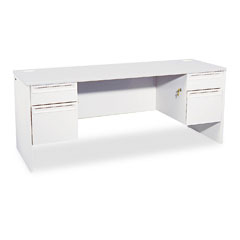 HON 38000 Series Kneespace Credenza, 72w x 24d x 29-1/2h, Light Gray/Light Gray HON38854QQ