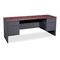HON 38000 Series Kneespace Credenza, 72w x 24d x 29-1/2h, Mahogany/Charcoal HON38854NS