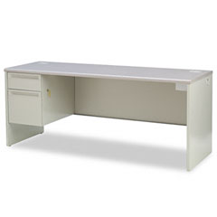 HON 38000 Series Left Pedestal Credenza, 72w x 24d x 29-1/2h, Gray HON38855LG2Q