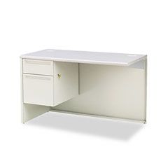 HON 38000 Series Return, Left, 48w x 24d x 29-1/2h, Gray Patterned/Light Gray HON38216LG2Q