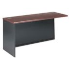HON 38000 Series Return Shell, Left, 60w x 24d x 29-1/2h, Mahogany/Charcoal HON38946LNS