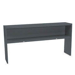 HON 38000 Series Stack-On Open Shelf Hutch, 72w x 13-1/2d x 36-1/4h, Charcoal HON38244NS