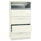 HON 500 Series Five-Drawer Lateral File, 36w x67h x19-1/4d, Putty HON585LL