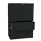 HON 500 Series Four-Drawer Lateral File, 36w x53-1/4h x19-1/4d, Black HON584LP