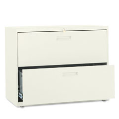 HON 500 Series Two-Drawer Lateral File, 36w x28-3/8h x19-1/4d, Putty HON582LL