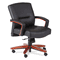 HON 5000 Series Park Avenue Managerial Mid-Back Chair, Henna Cherry/Black Vinyl HON5002JEE11