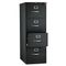 HON 510 Series Four-Drawer Full-Suspension File, Legal, 52h x25d, Black HON514CPP