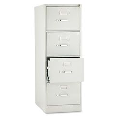 HON 510 Series Four-Drawer Full-Suspension File, Legal, 52h x25d, Light Gray HON514CPQ