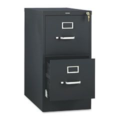 HON 510 Series Two-Drawer Full-Suspension File, Letter, 29h x25d, Black HON512PP