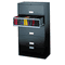 HON 600 Series Five-Drawer Lateral File, 30w x19-1/4d, Black HON675LP