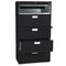 HON 600 Series Five-Drawer Lateral File, 36w x19-1/4d, Black HON685LP