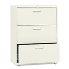 HON 600 Series Three-Drawer Lateral File, 30w x19-1/4d, Putty HON673LL