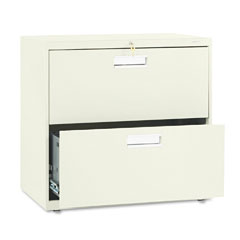 HON 600 Series Two-Drawer Lateral File, 30w x19-1/4d, Putty HON672LL