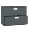 HON 600 Series Two-Drawer Lateral File, 36w x19-1/4d, Charcoal HON682LS