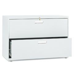 HON 600 Series Two-Drawer Lateral File, 42w x19-1/4d, Light Gray HON692LQ