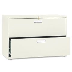 HON 600 Series Two-Drawer Lateral File, 42w x19-1/4d, Putty HON692LL