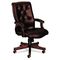 HON 6540 Series Executive High-Back Swivel Chair, Mahogany/Oxblood Vinyl Upholstery HON6541NEJ65