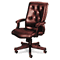 HON 6540 Series Executive High-Back Swivel Chair, Mahogany/Oxblood Vinyl Upholstery HON6541NEJ65