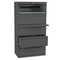 HON 700 Series Five-Drawer Lateral File w/Roll-Out & Posting Shelf, 36w, Charcoal HON785LS