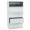 HON 700 Series Five-Drawer Lateral File w/Roll-Out & Posting Shelf, 36w, Light Gray HON785LQ