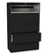 HON 700 Series Five-Drawer Lateral File w/Roll-Out & Posting Shelves, 42w, Black HON795LP