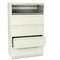 HON 700 Series Five-Drawer Lateral File w/Roll-Out & Posting Shelves, 42w, Putty HON795LL