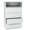HON 700 Series Five-Drwr Lateral File w/Roll-Out & Posting Shelves, 42w, Light Gray HON795LQ