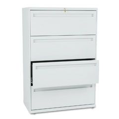 HON 700 Series Four-Drawer Lateral File, 36w x 19-1/4d, Light Gray HON784LQ