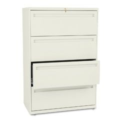 HON 700 Series Four-Drawer Lateral File, 36w x 19-1/4d, Putty HON784LL