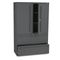 HON 700 Series Lateral File w/Storage Cabinet, 42w x 19-1/4d, Charcoal HON795LSS