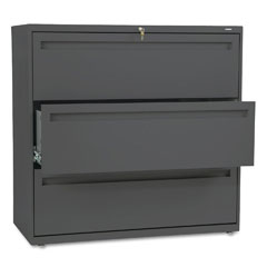 HON 700 Series Three-Drawer Lateral File, 42w x 19-1/4d, Charcoal HON793LS
