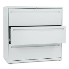 HON 700 Series Three-Drawer Lateral File, 42w x 19-1/4d, Light Gray HON793LQ