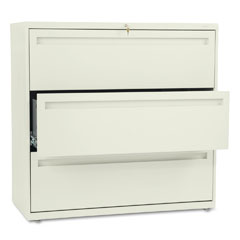 HON 700 Series Three-Drawer Lateral File, 42w x 19-1/4d, Putty HON793LL