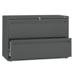 HON 700 Series Two-Drawer Lateral File, 42w x 19-1/4d, Charcoal HON792LS