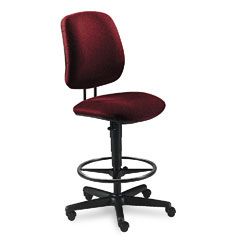 HON 7700 Series Swivel Task stool, Burgundy HON7705AB62T