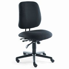 HON 7700 Series Swivel/Tilt Task chair, Asynchronous Control, Black HON7707AB10T