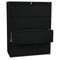 HON 800 Series Four-Drawer Lateral File, 42w x 19-1/4d x 53-1/4h, Black HON894LP